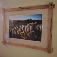 Mesquite frame finished and hung