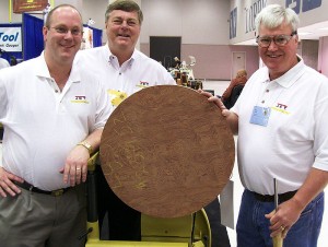 From left to right: Barry Swigert, Bob Jenkins, Bubinga Platter, and Nick Cook