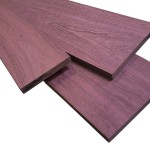 Purple heart boards are real, natural wood