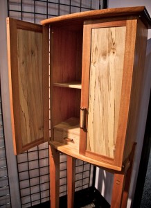 exotic wood cabinet