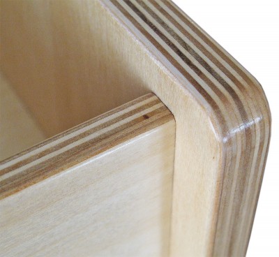 Baltic birch edges don't look too bad when shaped, sanded and finished. 