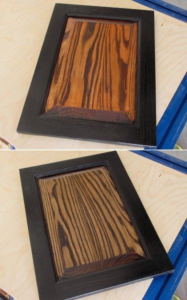You can do some very wild things with dye and woodgrain filler on ash. Bright colors, solid black, and high contrast.