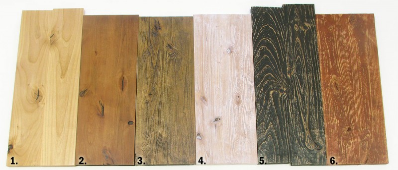 You can achieve numerous colors and rustic, charred, weathered, or distressed looks on your alder woodworking project. Here are 6 easy and dramatic methods.