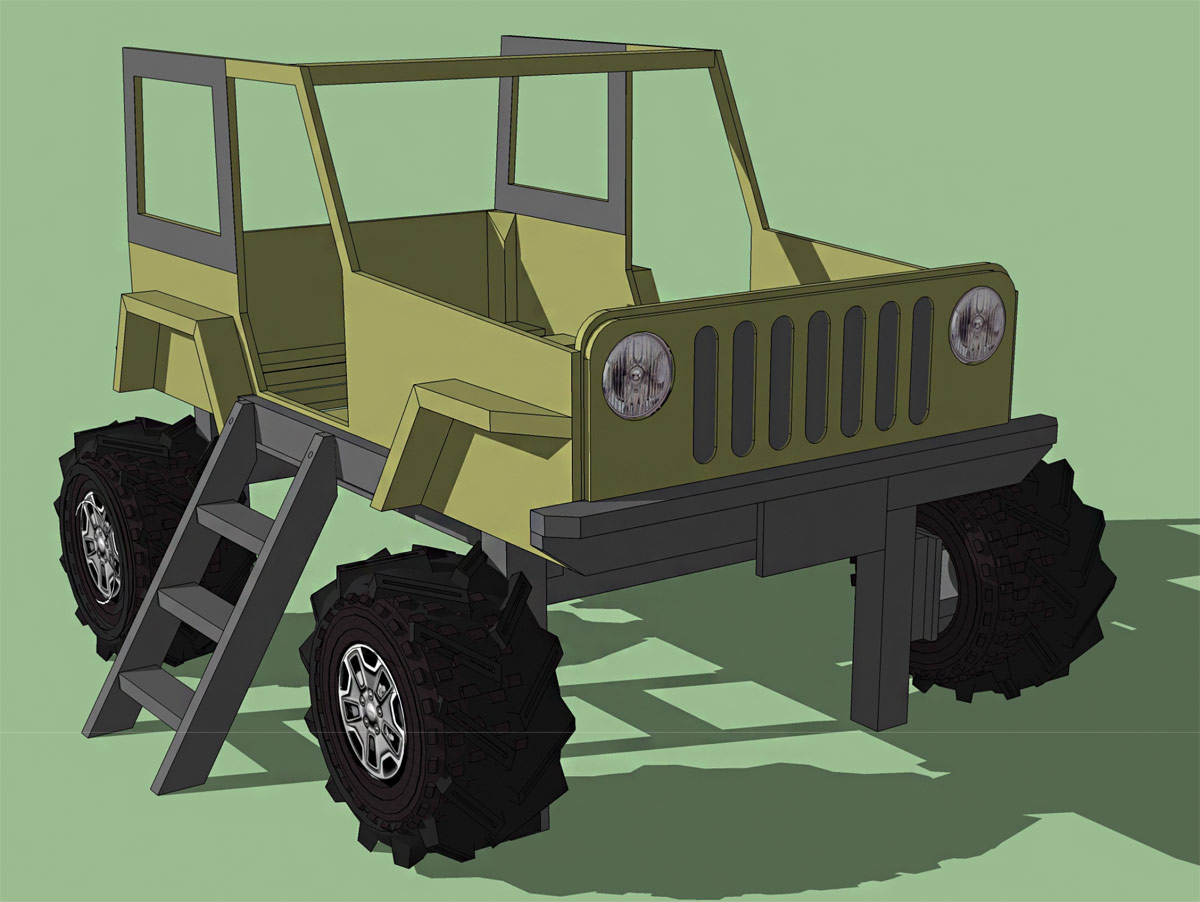 children's jeep bed