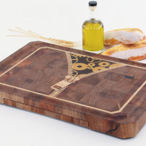 Wooden Offcuts cutting board, 30 x 21 cm, oiled pine