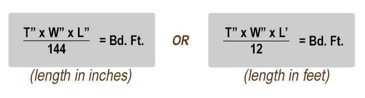 How Many Board Feet In A Log Chart