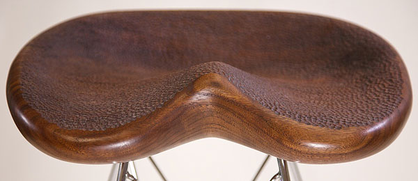 walnut chair seat