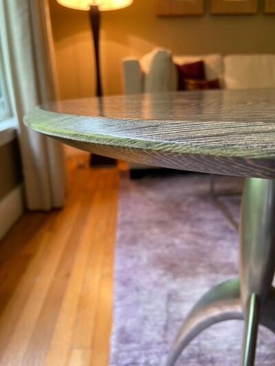 Custom Bleached Wenge Round Table