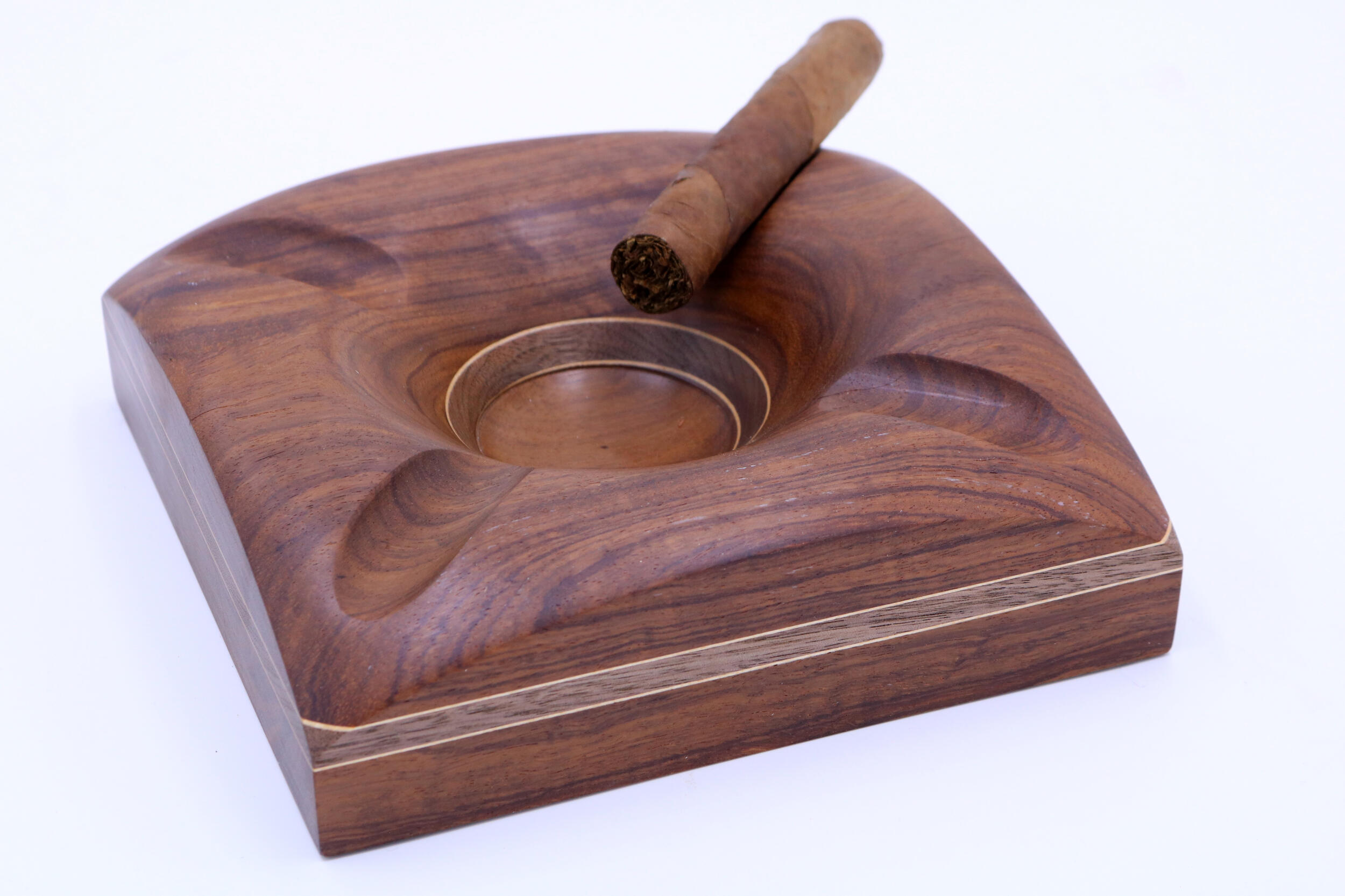 Walnut Cigar Ashtray  Ciamillo Woodworks - Leisure Collection