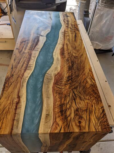 Waterfall river table